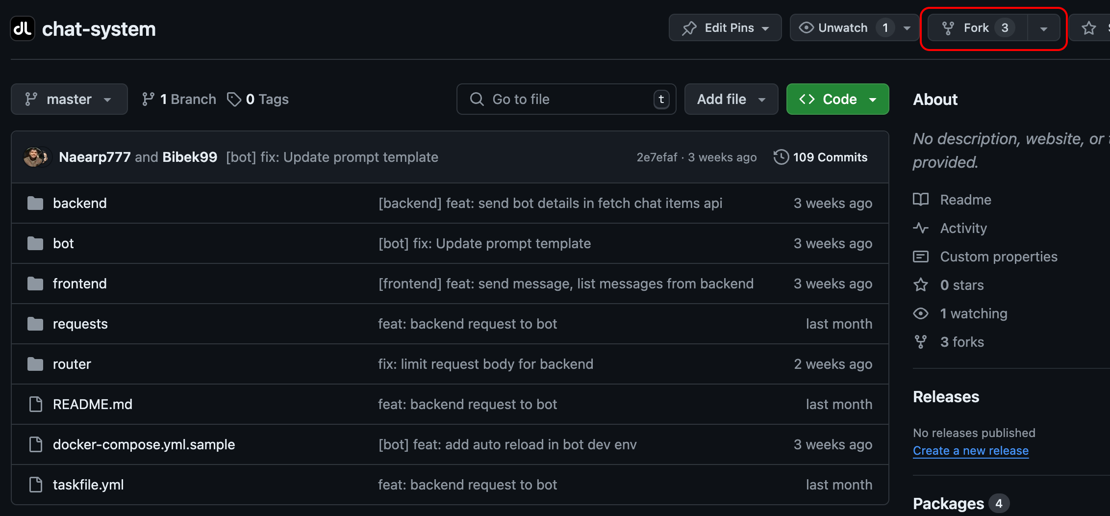 Fork Repository